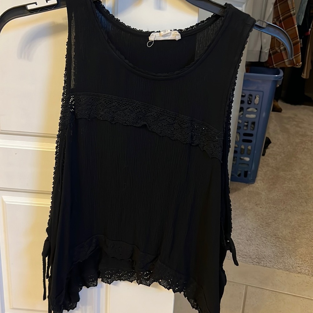 Black tank top